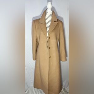 Full length wool pea coat